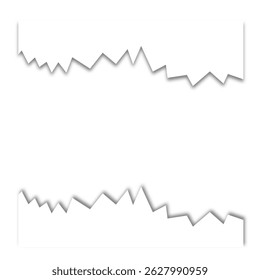 Elementos vetoriais de borda de papel rasgados em várias cores e estilos. Ótimo para scrapbooking, registro digital, colagens, design de mídia social e detalhes de layout criativo. Perfeito para minimalista moderno.