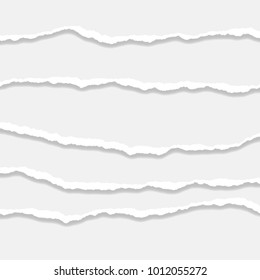 Torn Paper Edge. Vector illustration