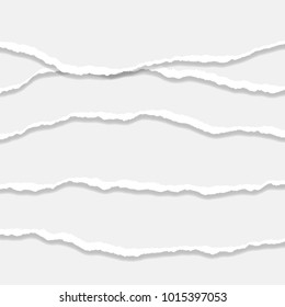 Torn Paper Edge. Vector illustration