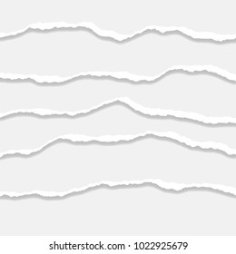 Torn Paper Edge. Vector illustration