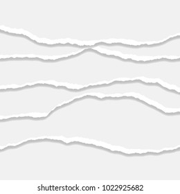 Torn Paper Edge. Vector illustration