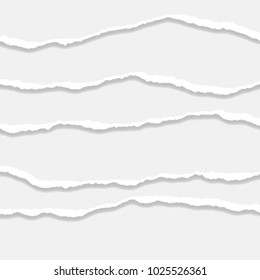 Torn Paper Edge. Vector illustration