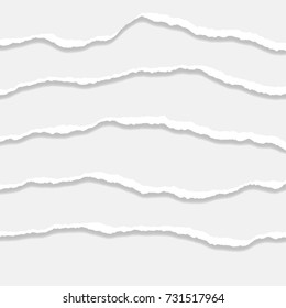 Torn Paper Edge. Vector illustration