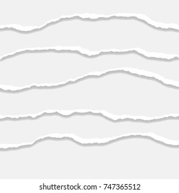Torn Paper Edge. Vector illustration
