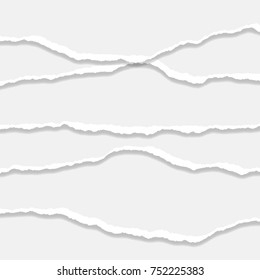 Torn Paper Edge. Vector illustration