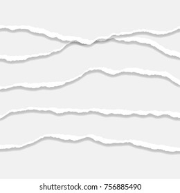 Torn Paper Edge. Vector illustration