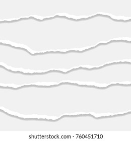 Torn Paper Edge. Vector illustration