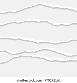 Torn Paper Edge. Vector illustration