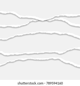 Torn Paper Edge. Vector illustration