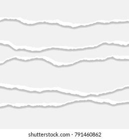 Torn Paper Edge. Vector illustration