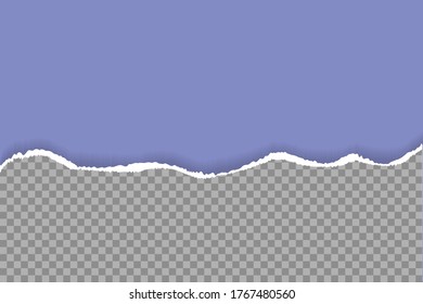torn paper edges, Background seamless horizontally texture, vector isolated in space for advertising, banner of web page, border and header, print concept of illustration