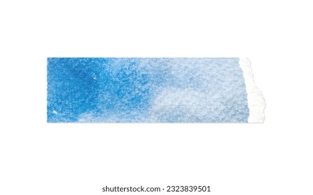 Risse auf Papier. Blaugerissene Papierstruktur. Aquarellfarbpapier für Hintergrund. Vektorgrafik.