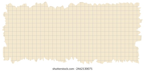 Torn paper edges checkered background rectangle shape