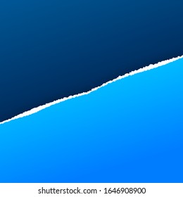 Torn paper edges, horizontally. Vector stock illustration.