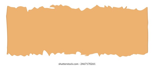 Torn paper edges rectangle shape