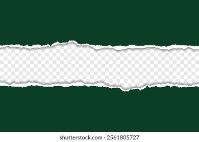 Torn Paper Edges, Ripped, Ragged, White, Design Element