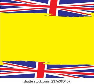 Torn Paper England Background Design