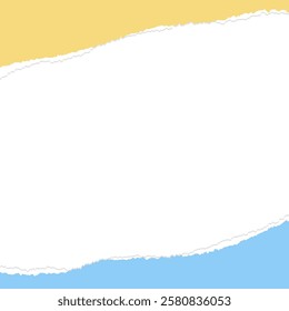 Torn paper frame, Background Material, square Size, Colored construction paper, Colored paper