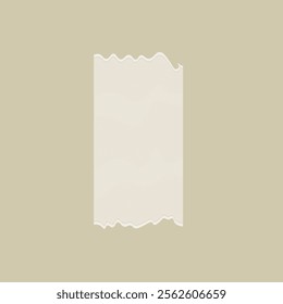 Torn Paper Frame Isolated On Beige Background Vector Design