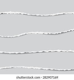 Torn paper grey background