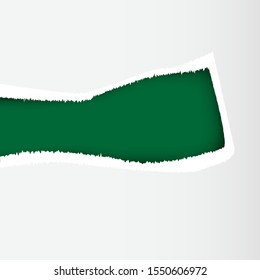 Torn paper holes. Hole in the sheet of paper on a color background for web and print