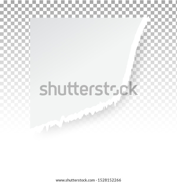 Torn paper holes.  Hole in
the sheet of paper on a transparent background for web and
print.