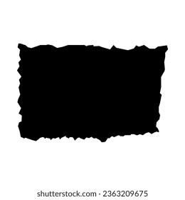 Torn paper icon vector. Torn sheet illustration sign. Piece of paper symbol or logo.