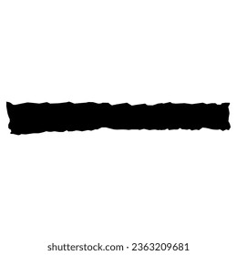 Torn paper icon vector. Torn sheet illustration sign. Piece of paper symbol or logo.