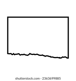  Torn paper icon vector. Torn sheet illustration sign. Piece of paper symbol or logo.