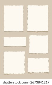 torn paper illustration bundle collection