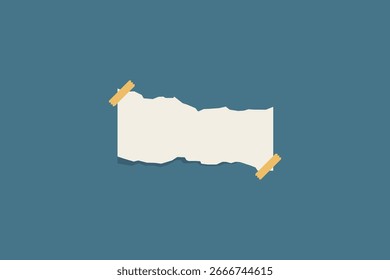 zerrissenes Papierbild, Vektorgrafik