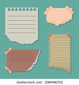 papel roto con línea y cinta