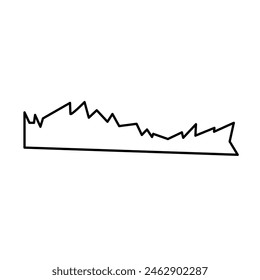 Torn paper note of vector illustration