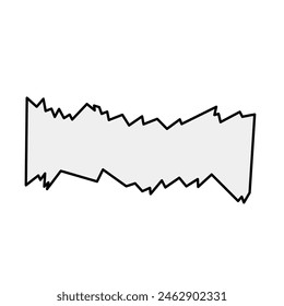 Torn paper note of vector illustration