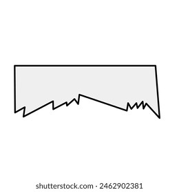 Torn paper note of vector illustration