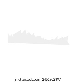 Torn paper note of vector illustration