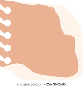 Torn Paper Notebook Sheet Vector Illustration