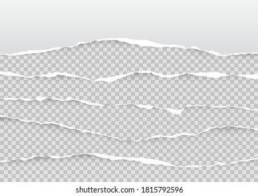 Drehpapier auf transparentem Hintergrund mit Platz für Text. Vektorgrafik.