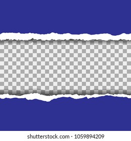 Torn paper pieces background with space for your text. Paper with ripped edges