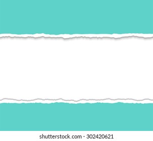 Torn paper pieces background with space for your text. Vector EPS10 illustration. Design elements - paper with ripped edges