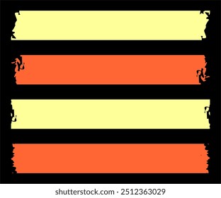 Torn Paper Pieces Vector illustration