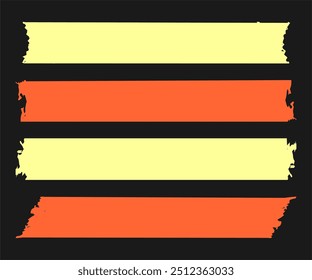 Torn Paper Pieces Vector illustration