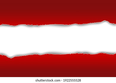 Torn paper red background. Abstract background. Stock image. EPS 10.