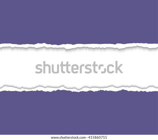 Torn paper with ripped edges. Torn paper
frame for text.  Vector colorful torn paper background with white
copyspace and ripped torn paper
edges.