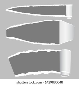 Papel desgarrado con bordes rasgados y espacio para texto