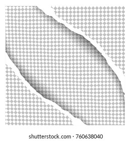 Torn paper with ripped edges. For web site, print material, ad, banner and backdrop. Concept of damaged torn paper, space for text