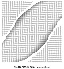 Torn paper with ripped edges. For web site, print material, ad, banner and backdrop. Concept of damaged torn paper, space for text