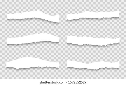 Torn paper set vector, layered. Vector illustration