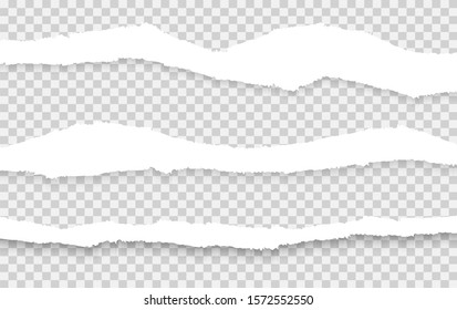 Torn paper set vector, layered. Vector illustration