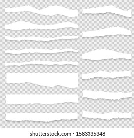 Torn paper set vector, layered. Vector illustration